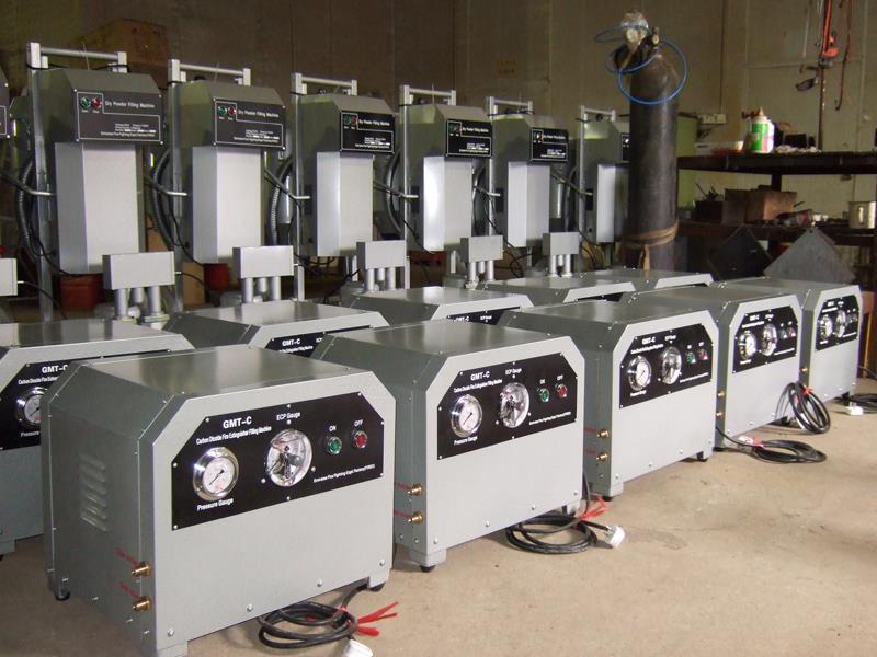 Ugunsdzēšamo aparātu uzpildīšanas iekārta