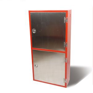 Nerūsējošā tērauda ugunsdzēšamo aparātu skapis